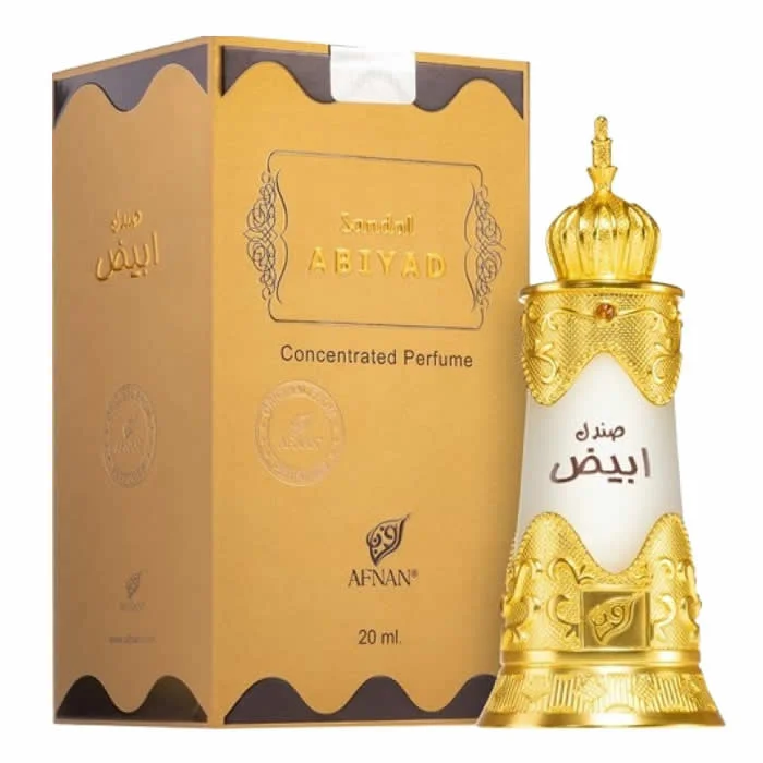 Afnan Sandal Abiyad Concentrated Olio Profumato 20ml